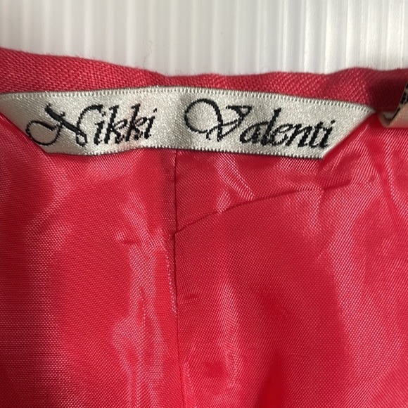 Nikki Valenti Irish linen floral embroidered palazzo pants women size 14 - Picture 9 of 11